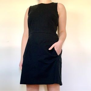 Gap | Stretch Cotton Little Black Mini Dress | Size 12